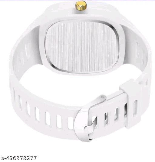 Catalog Name:*Analog Watches*
Strap Material: Rubber
Case: The Goal
Case/Bezel Material: Stainless Steel
Clasp Type: Buckle
Date Display: Yes
Dial Design: Solid
Dial Shape: Square
Display Type: Analog
Dual Time: No
Gps: No
Light: No
Mechanism: Mechanical