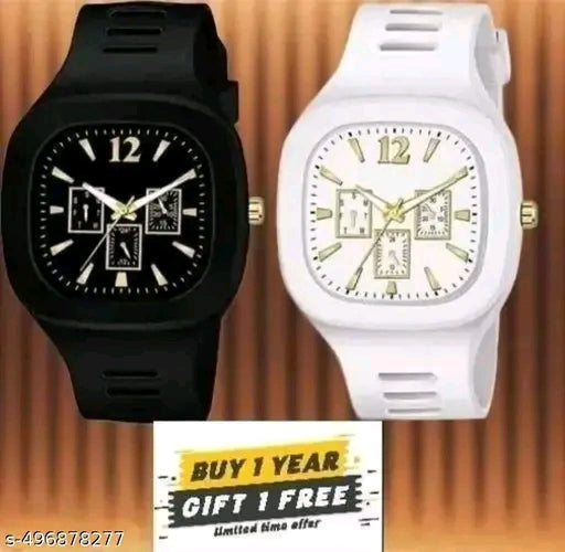 Catalog Name:*Analog Watches*
Strap Material: Rubber
Case: The Goal
Case/Bezel Material: Stainless Steel
Clasp Type: Buckle
Date Display: Yes
Dial Design: Solid
Dial Shape: Square
Display Type: Analog
Dual Time: No
Gps: No
Light: No
Mechanism: Mechanical